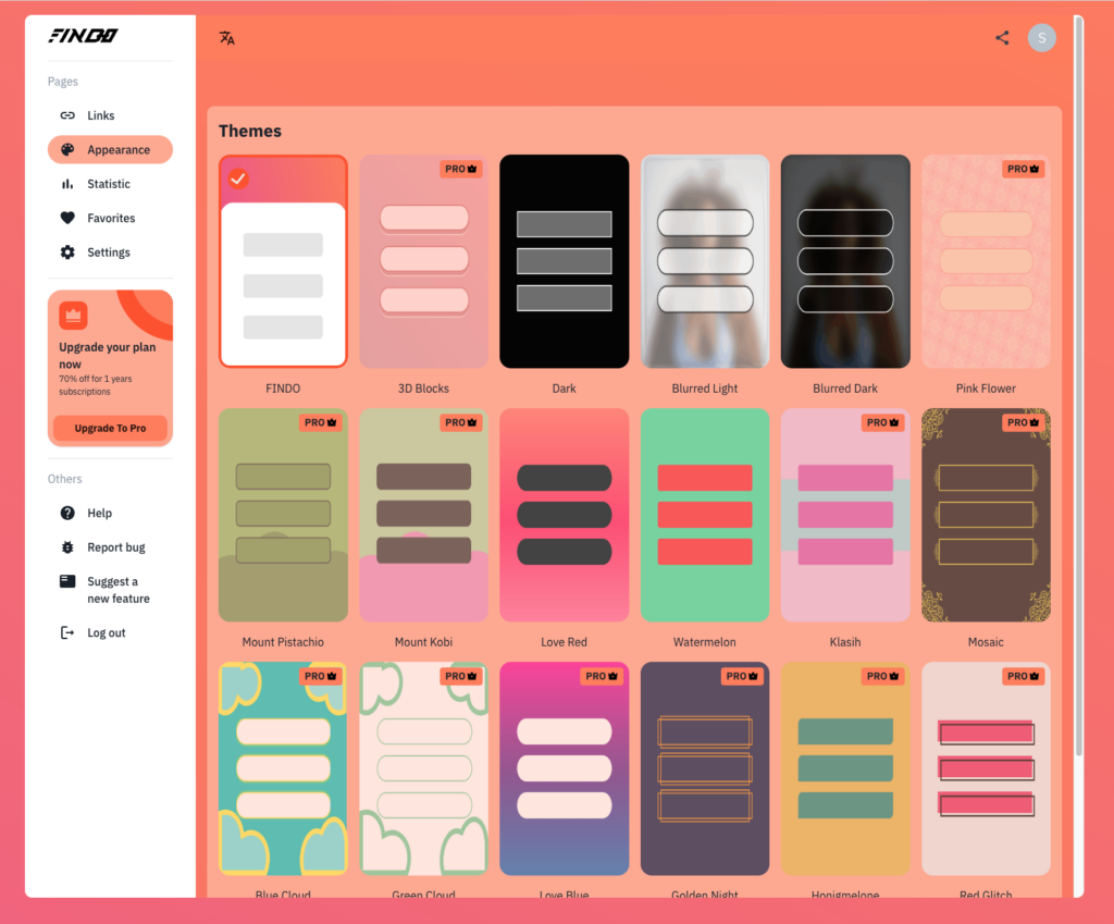 Dashboard appearance