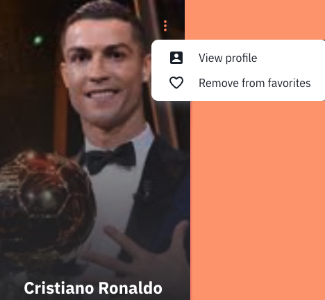 Edit favorite user